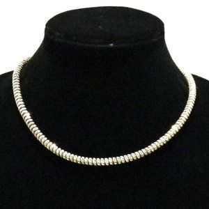 Vintage IBB Italy 925 Twisty Chain Necklace Diamond Cut